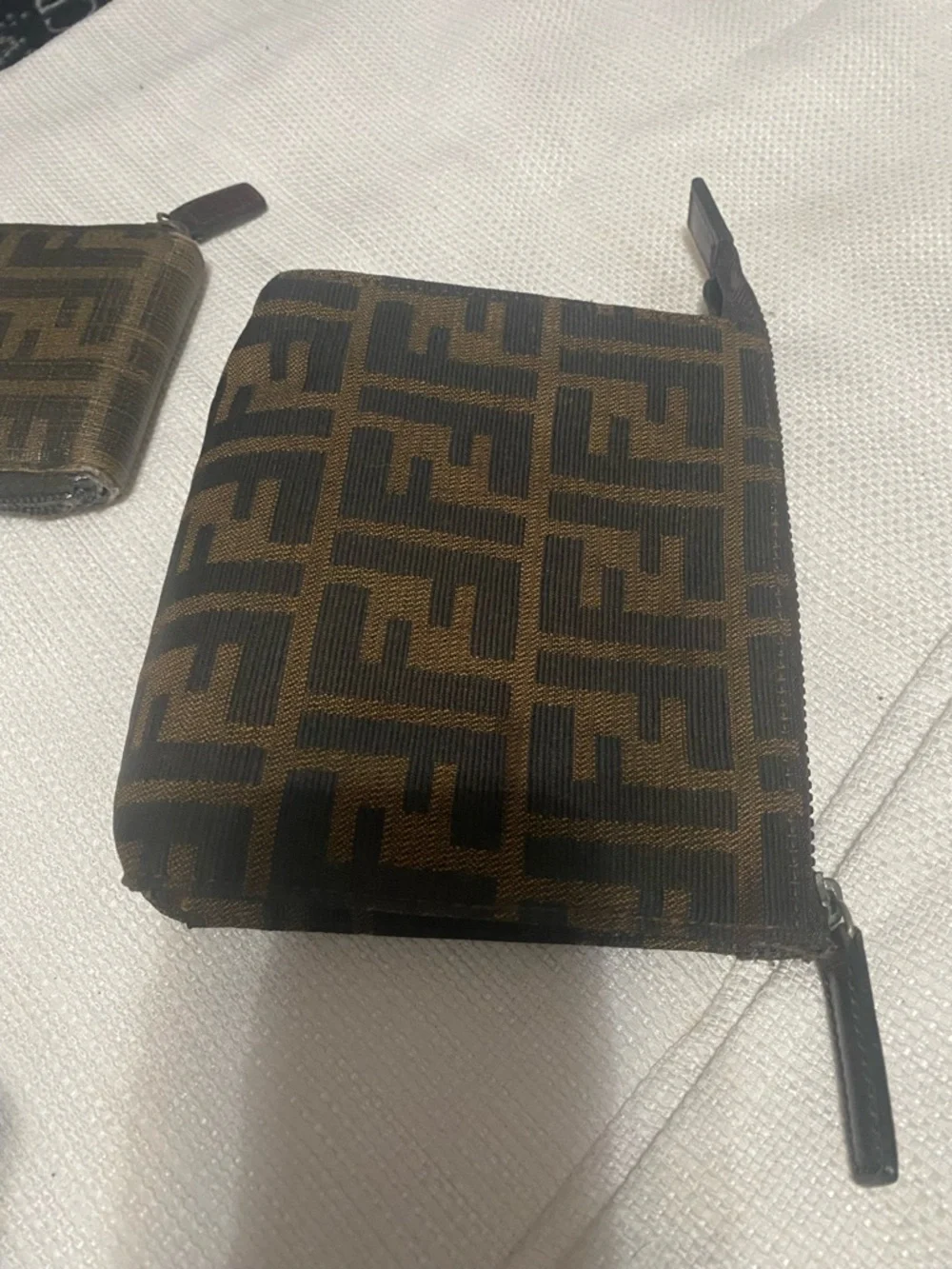 Fendi Brown Monogram Coin Pouch and Mini Pouch) Both Authentic. - Picture 6 of 15